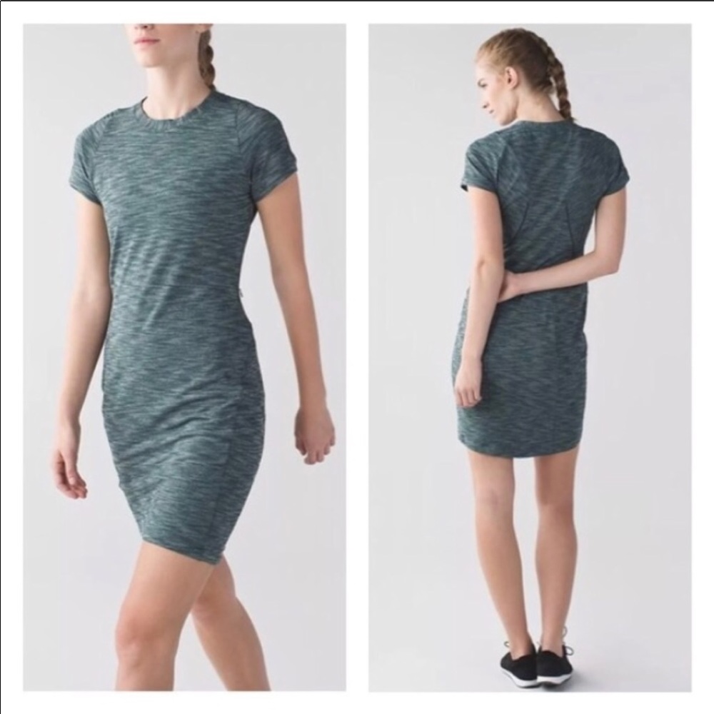 lululemon athletica Heathered Teal Mini Dress